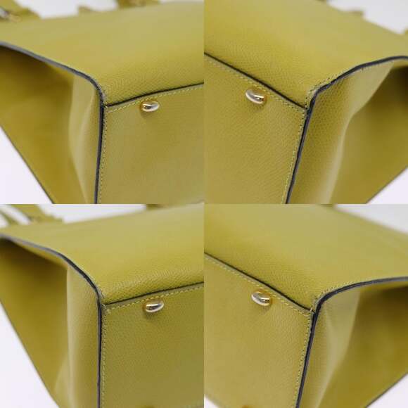 CELINE Tote Bag Leather Yellow - Picture 10 of 12